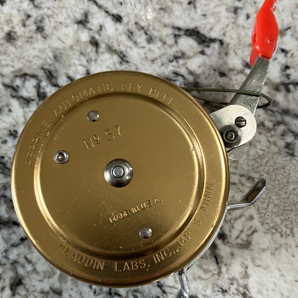 Perrine Automatic Fly Reel with Parts List - Picture 2 of 9